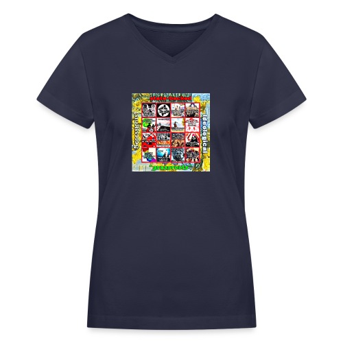 Meme Grid - Women's V-Neck T-Shirt