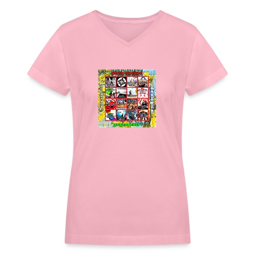 Meme Grid - Women's V-Neck T-Shirt