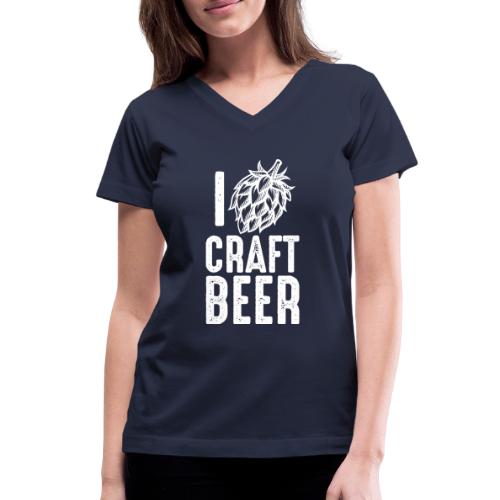 I Hop Craft Beer - Women's V-Neck T-Shirt