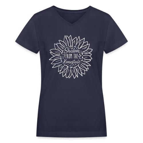 Shalom from the Homestead - Women's V-Neck T-Shirt