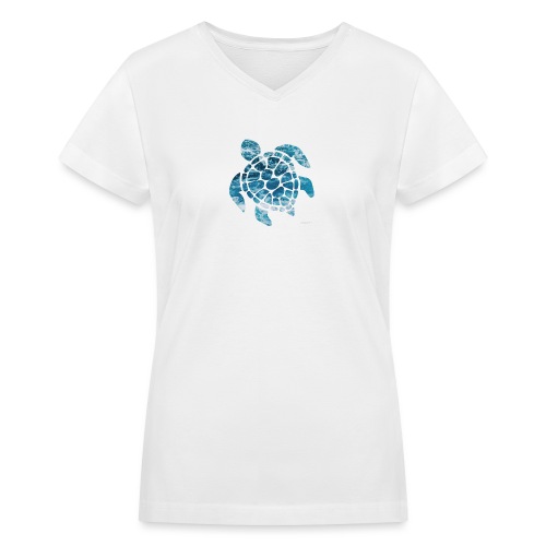 turtle - Women's V-Neck T-Shirt