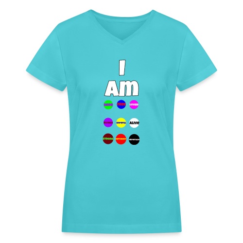 I AM... - Women's V-Neck T-Shirt