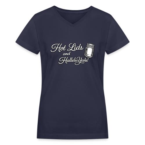 Hot Jars and HalleluYahs - Women's V-Neck T-Shirt
