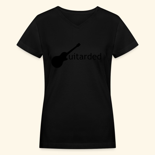 Guitarded - Women's V-Neck T-Shirt