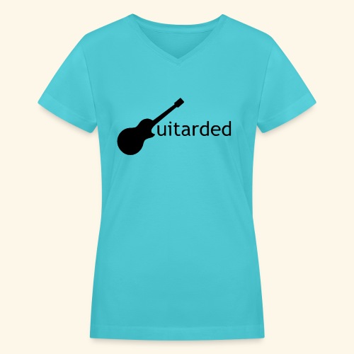 Guitarded - Women's V-Neck T-Shirt