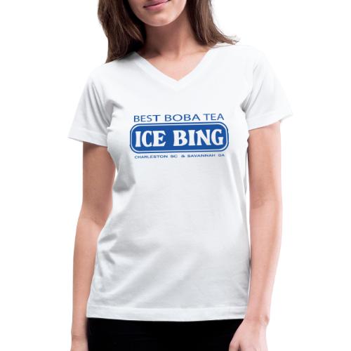 ICE BING LOGO 2 - Women's V-Neck T-Shirt