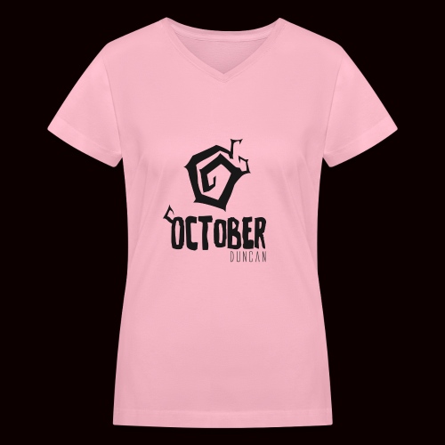 October Duncan2 01 png - Women's V-Neck T-Shirt