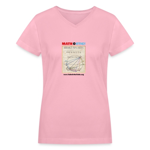 MATH O ETHIC - Sonnet Cover Math (4 light fabric) - Women's V-Neck T-Shirt