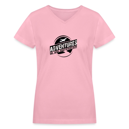 Adventures In Voluntourism - Women's V-Neck T-Shirt