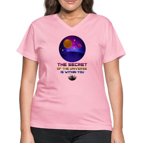 The Secret Of The Universe - Women's V-Neck T-Shirt