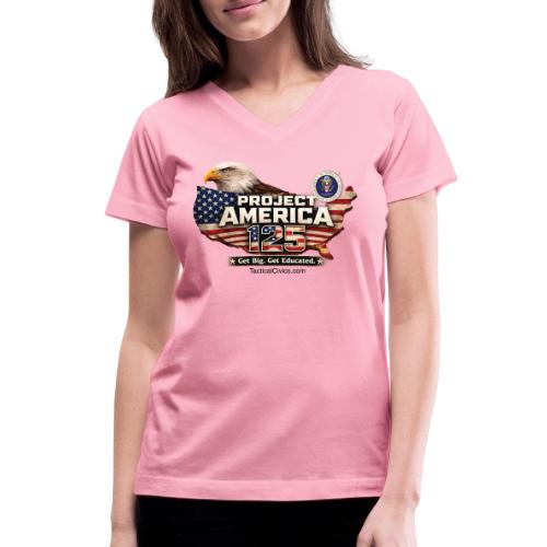 Get Big. Get Educated. Collection - Women's V-Neck T-Shirt