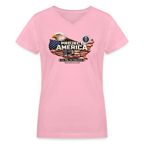 Get Big. Get Educated. Collection - Women's V-Neck T-Shirt