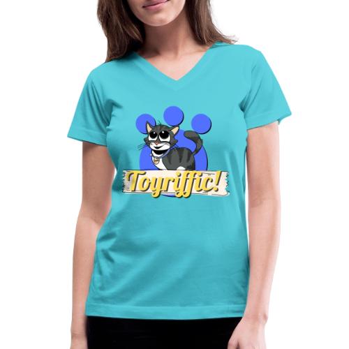 TomoTees Toyriffic - Women's V-Neck T-Shirt