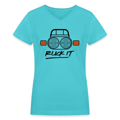 Ruck It - Women's V-Neck T-Shirt