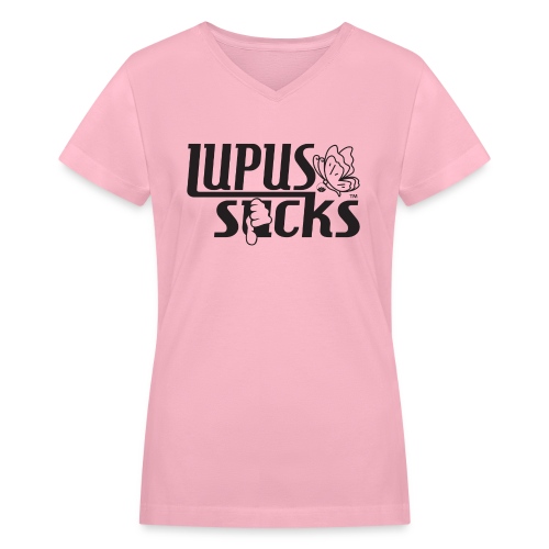 Lupus Sucks - Women's V-Neck T-Shirt