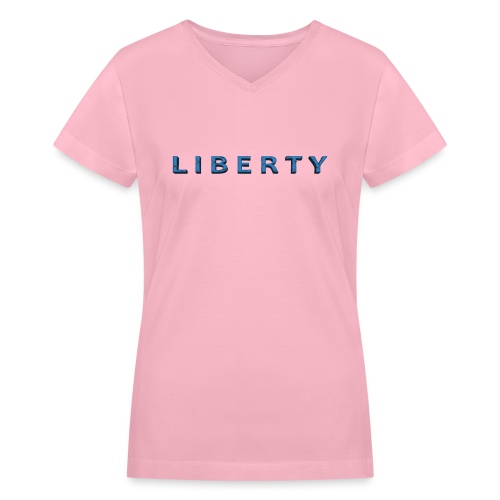 Liberty Libertarian Design - Women's V-Neck T-Shirt