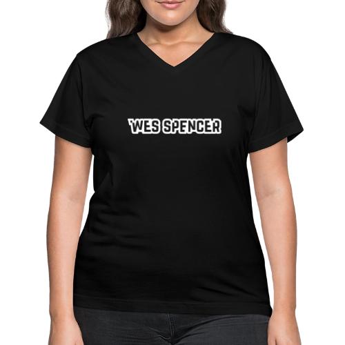 WesSpencerLogo - Women's V-Neck T-Shirt