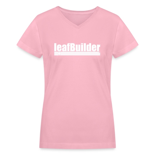 leafBuilder Sideways Cross Series II - Women's V-Neck T-Shirt