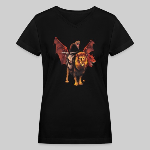 CHIMERA - Women's V-Neck T-Shirt