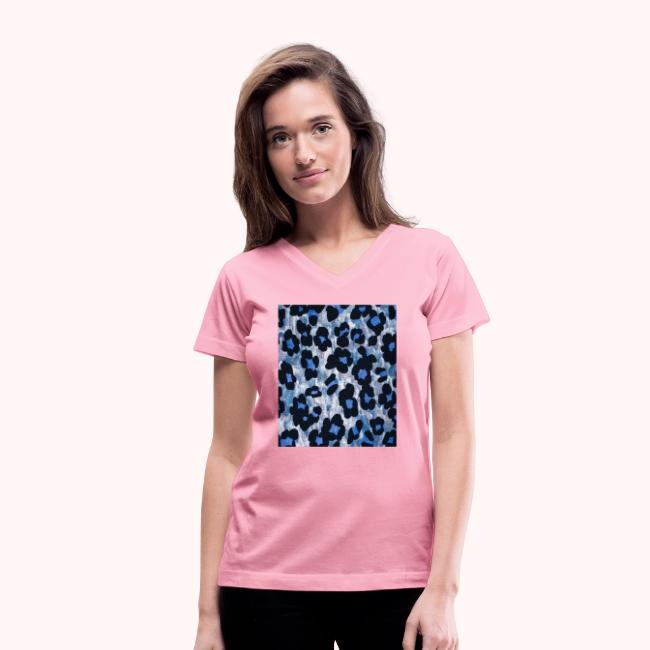 blue ank black leopard pattern