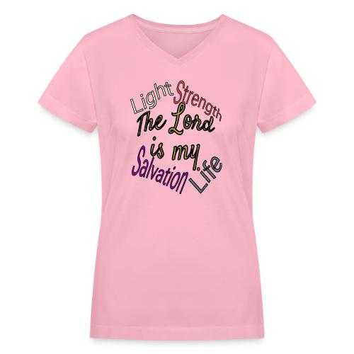 The Lord is - Women's V-Neck T-Shirt