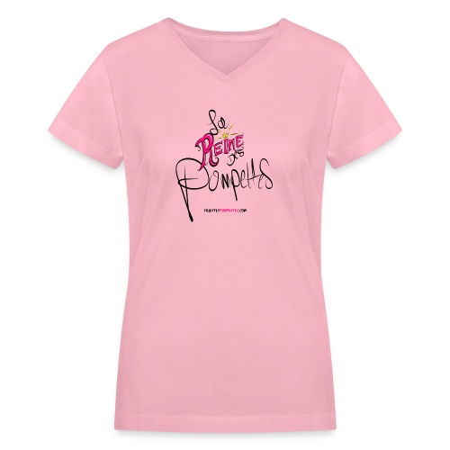 Queen of pompttes - Women's V-Neck T-Shirt