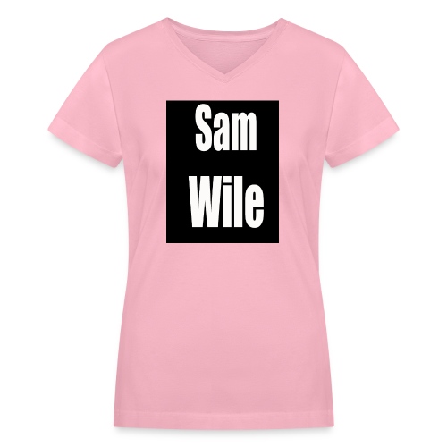 samlogo - Women's V-Neck T-Shirt