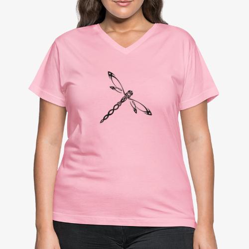libelle - T-shirt avec encolure en V pour femmes