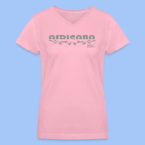 AFRICANA - Women's V-Neck T-Shirt