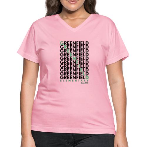 Greenfield Elementary - Women's V-Neck T-Shirt
