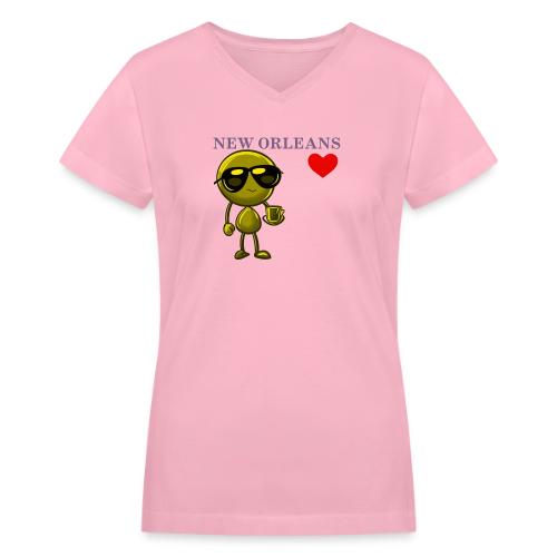 Smoon City_New Orleans - Women's V-Neck T-Shirt