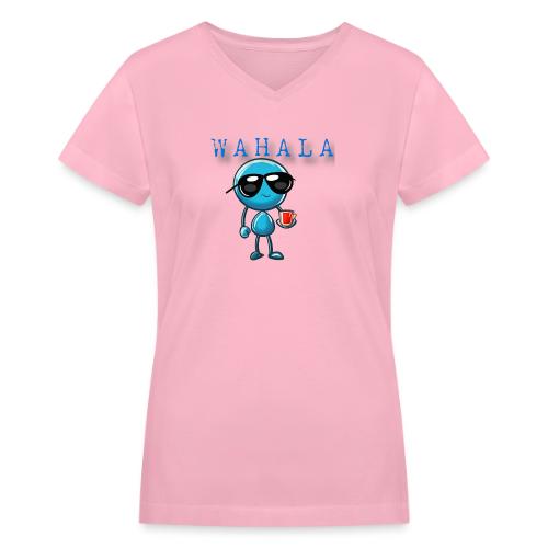Smoon City_Wahala - Women's V-Neck T-Shirt