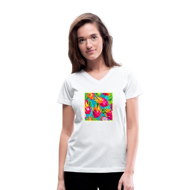 Vibrant Dragoon Fruit Pattern