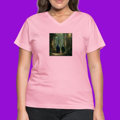 Wizards Walk - Women's V-Neck T-Shirt