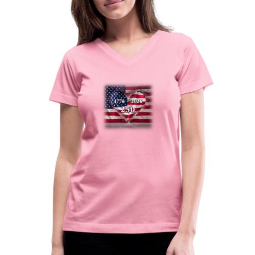 1776-2026 | 250 Years USA - Women's V-Neck T-Shirt