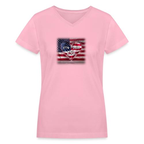 1776-2026 | 250 Years USA - Women's V-Neck T-Shirt