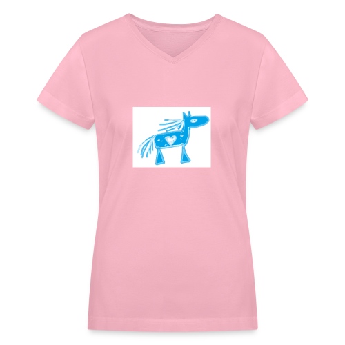 bluehorse2 - Women's V-Neck T-Shirt