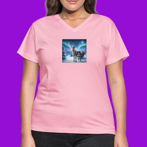 Rudolph the red nosed reindeer - Women's V-Neck T-Shirt