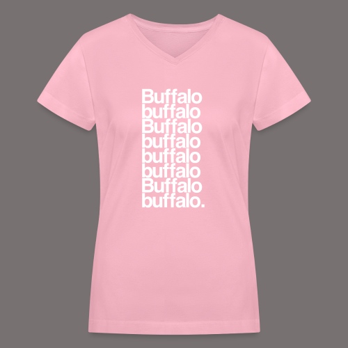 Buffalo buffalo Buffalo - Women's V-Neck T-Shirt