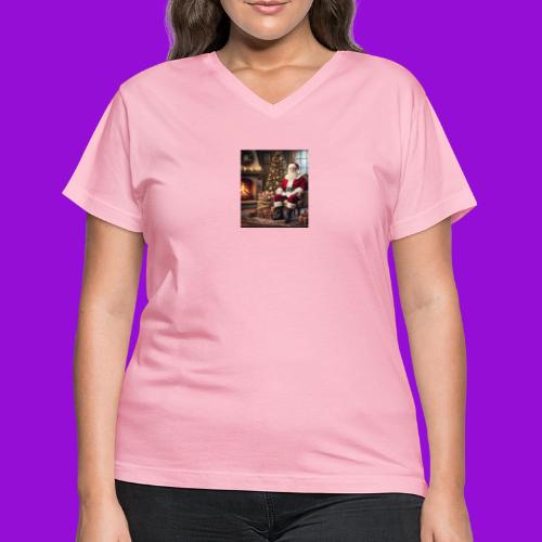 Santa Claus - Women's V-Neck T-Shirt
