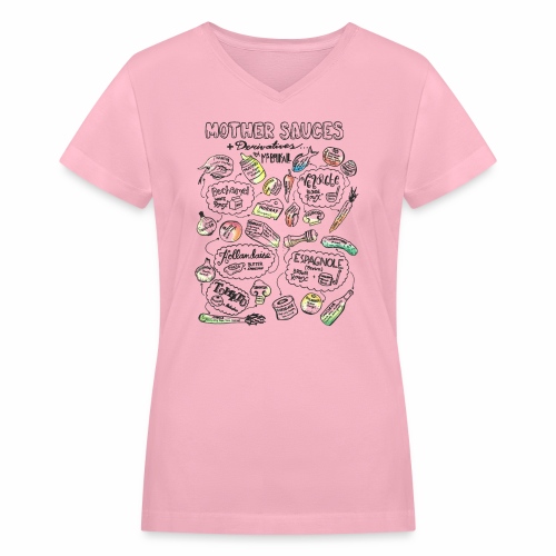 Mother Sauces- Colour - Women's V-Neck T-Shirt
