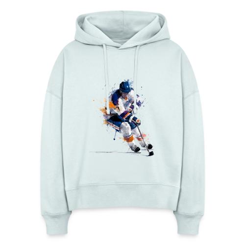 Hockey: Icy Streaks - Stanley/Stella Nora Women's Organic Hoodie