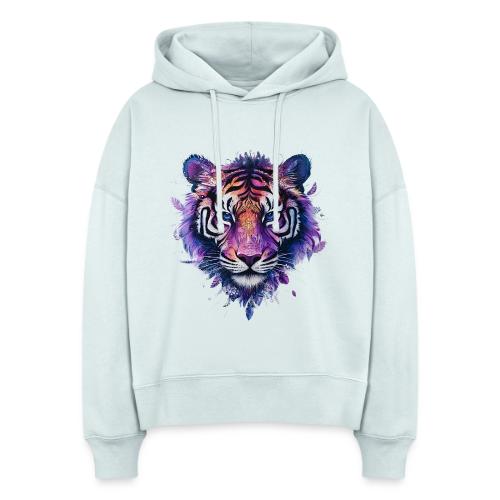 Mystic Violet Tiger - Stanley/Stella Nora Women's Organic Hoodie