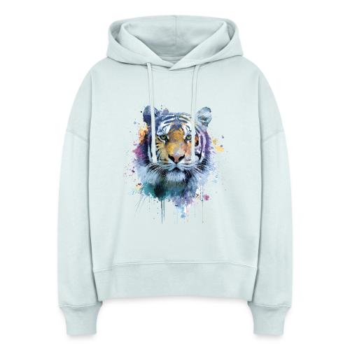 Splash-Art Tiger Face - Stanley/Stella Nora Women's Organic Hoodie