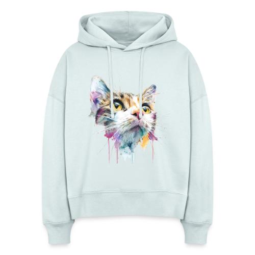 Chromatic Cat Splash - Stanley/Stella Nora Women's Organic Hoodie