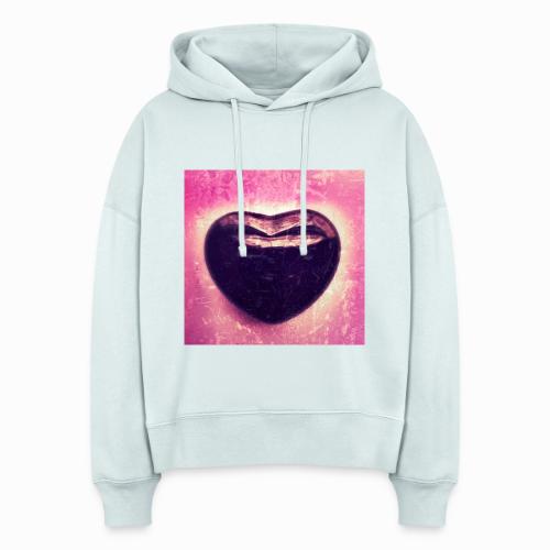 Black Onyx Heart - Stanley/Stella Nora Women's Organic Hoodie