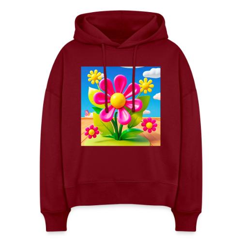 Pink Floral Peace | Sky & Nature Design - Stanley/Stella Nora Women's Organic Hoodie