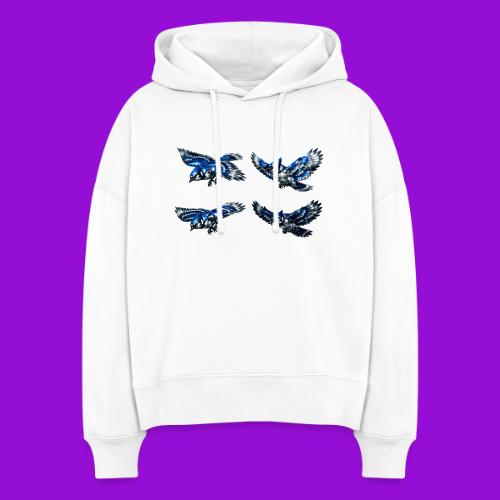 Silver Blue Jay Flight Stages - Stanley/Stella Nora Women's Organic Hoodie