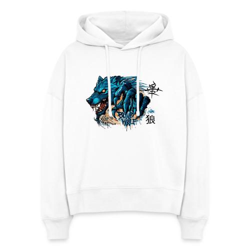 Blue Wolf Graffiti Street Art - Stanley/Stella Nora Women's Organic Hoodie