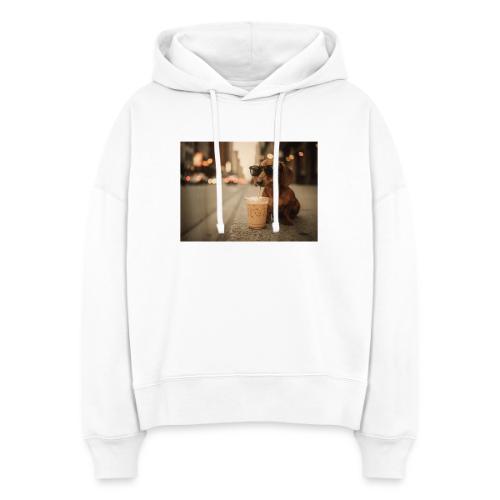 Funny Dachshund Iced Coffee Lover Tee - Stanley/Stella Nora Women's Organic Hoodie